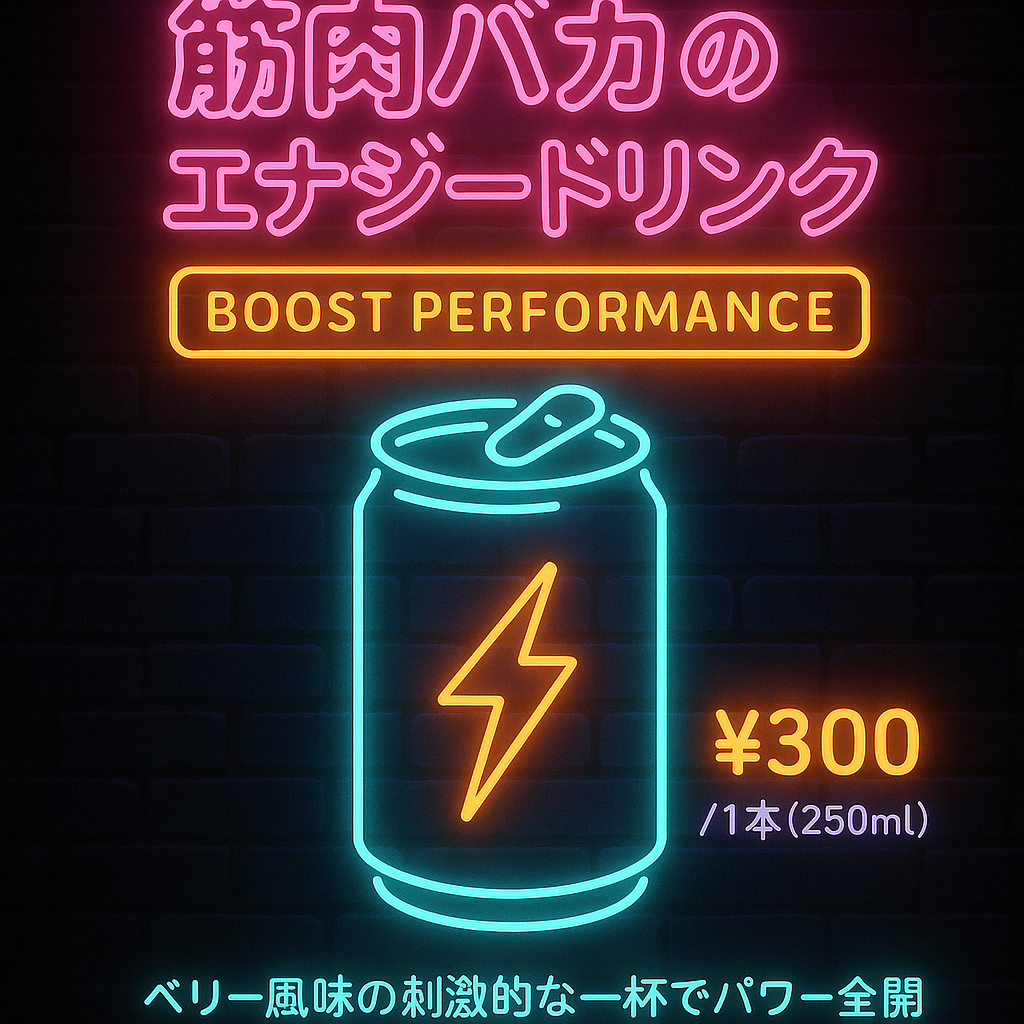 筋肉バカのエナジードリンク